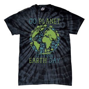 Go Planet ItS Your Earth Day 2024 Teachers Tie-Dye T-Shirt