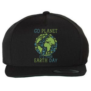 Go Planet ItS Your Earth Day 2024 Teachers Wool Snapback Cap