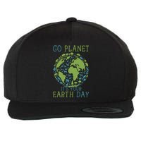 Go Planet ItS Your Earth Day 2024 Teachers Wool Snapback Cap