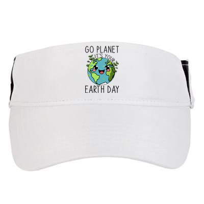 Go Planet Its Your Earth Day 2024 Teacher Cute Earth Adult Drive Performance Visor