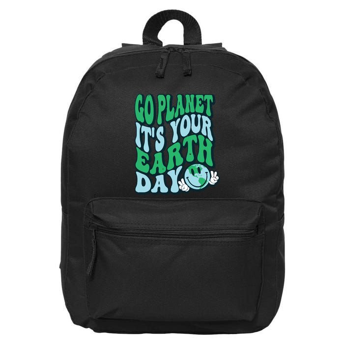 Go Planet Its Your Earth Day 16 in Basic Backpack
