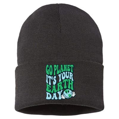 Go Planet Its Your Earth Day Sustainable Knit Beanie