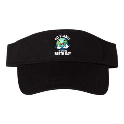 Go Planet ItS Your Earth Day Cute Earth Valucap Bio-Washed Visor