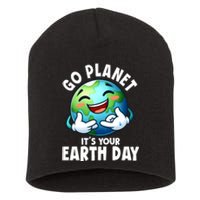 Go Planet ItS Your Earth Day Cute Earth Short Acrylic Beanie