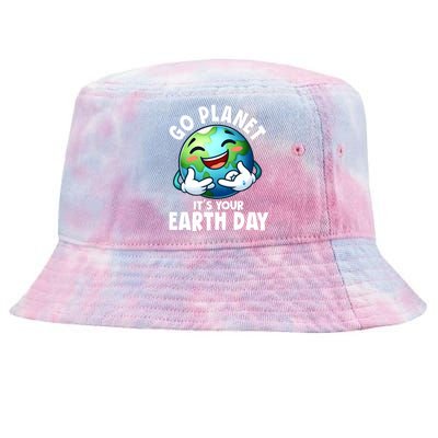 Go Planet ItS Your Earth Day Cute Earth Tie-Dyed Bucket Hat