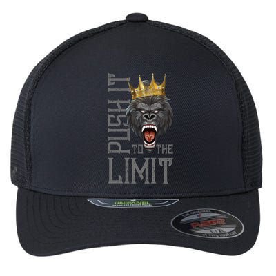 Gorilla Push It To The Limit Beast Motivation Workout Gym Gift Flexfit Unipanel Trucker Cap