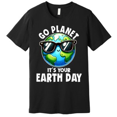 Go Planet ItS Your Earth Day Cute Earth Premium T-Shirt