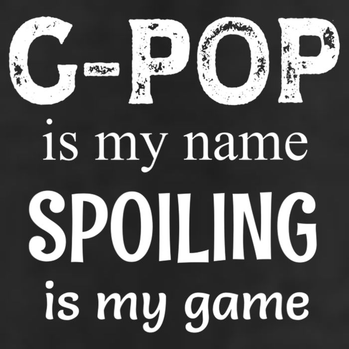 G Pop Is My Name Spoiling Is My Game Grandpop Grandpa 7 Panel Mesh Trucker Snapback Hat