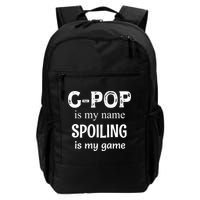 G Pop Is My Name Spoiling Is My Game Grandpop Grandpa Backpack