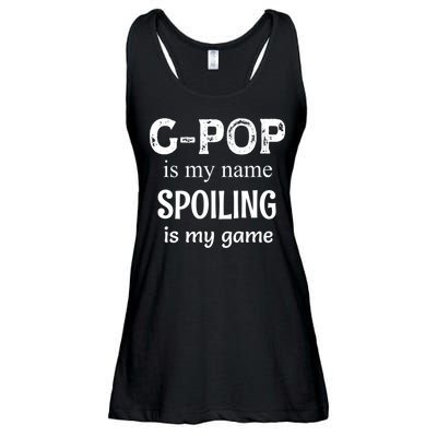G Pop Is My Name Spoiling Is My Game Grandpop Grandpa Ladies Essential Flowy Tank