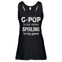 G Pop Is My Name Spoiling Is My Game Grandpop Grandpa Ladies Essential Flowy Tank