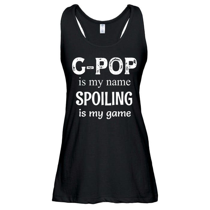 G Pop Is My Name Spoiling Is My Game Grandpop Grandpa Ladies Essential Flowy Tank