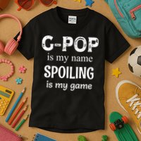 G Pop Is My Name Spoiling Is My Game Grandpop Grandpa Kids T-Shirt