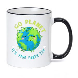 Go Planet ItS Your Earth Day 11oz Black Color Changing Mug