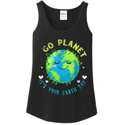 Go Planet ItS Your Earth Day Ladies Essential Tank