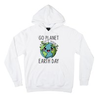 Go Planet Its Your Earth Day 2024 Teacher Cute Earth Hoodie