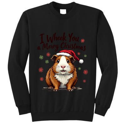Guinea Pig I Wheek You A Merry Christmas Guinea Pigs Tall Sweatshirt
