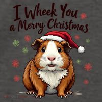 Guinea Pig I Wheek You A Merry Christmas Guinea Pigs Vector Backpack