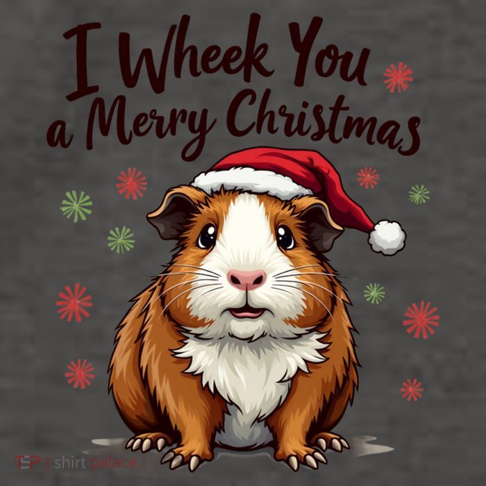 Guinea Pig I Wheek You A Merry Christmas Guinea Pigs Vector Backpack