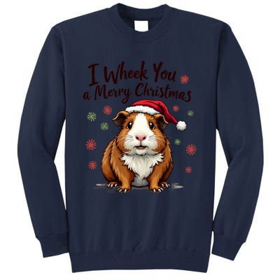 Guinea Pig I Wheek You A Merry Christmas Guinea Pigs Tall Sweatshirt