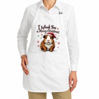 Guinea Pig I Wheek You A Merry Christmas Guinea Pigs Apron