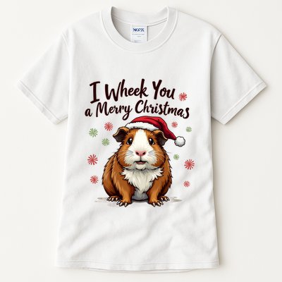 Guinea Pig I Wheek You A Merry Christmas Guinea Pigs Tall T-Shirt