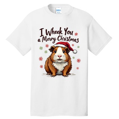 Guinea Pig I Wheek You A Merry Christmas Guinea Pigs Tall T-Shirt