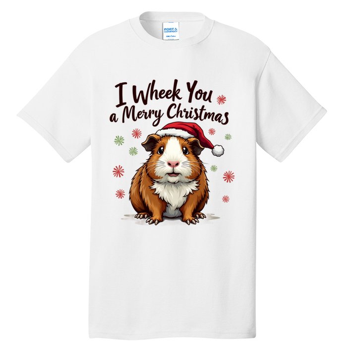 Guinea Pig I Wheek You A Merry Christmas Guinea Pigs Tall T-Shirt