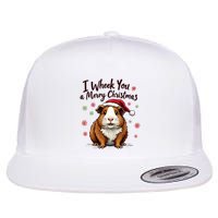 Guinea Pig I Wheek You A Merry Christmas Guinea Pigs Flat Bill Trucker Hat