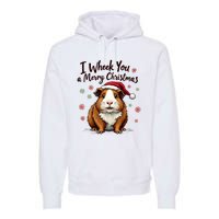 Guinea Pig I Wheek You A Merry Christmas Guinea Pigs Premium Hoodie