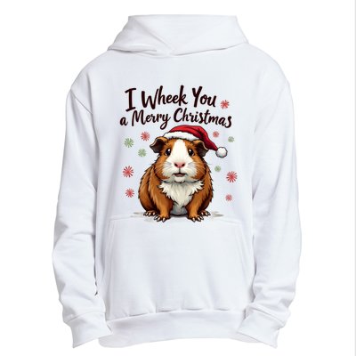 Guinea Pig I Wheek You A Merry Christmas Guinea Pigs Urban Pullover Hoodie