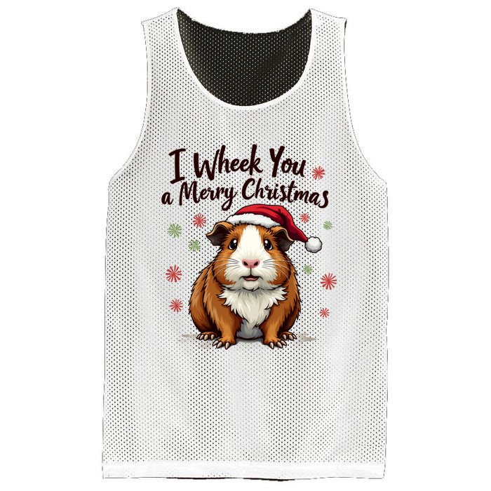 Guinea Pig I Wheek You A Merry Christmas Guinea Pigs Mesh Reversible Basketball Jersey Tank