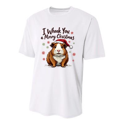 Guinea Pig I Wheek You A Merry Christmas Guinea Pigs Youth Performance Sprint T-Shirt