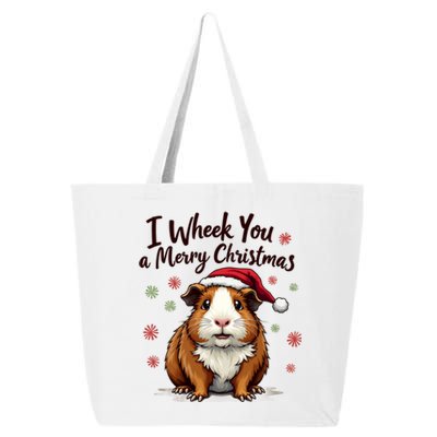 Guinea Pig I Wheek You A Merry Christmas Guinea Pigs 25L Jumbo Tote