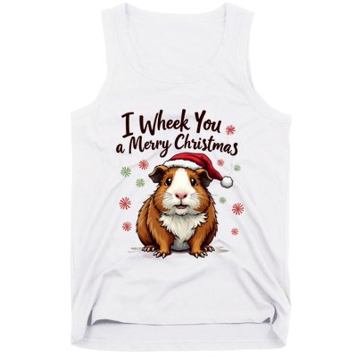 Guinea Pig I Wheek You A Merry Christmas Guinea Pigs Tank Top