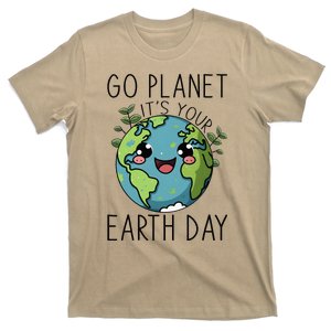 Go Planet Its Your Earth Day 2024 Teacher T-Shirt