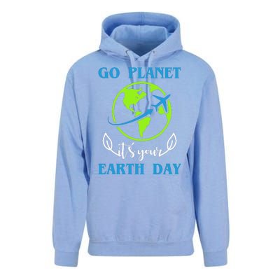 Go Planet It's Your Earth Day Unisex Surf Hoodie