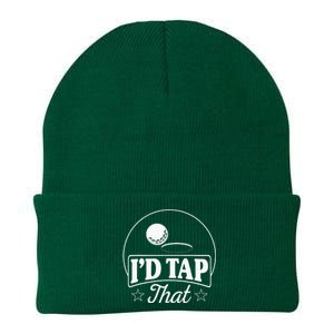 Golf Players I'd Tap That Golfer Ball Birdie Funny Golf Knit Cap Winter Beanie