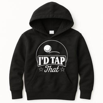 Golf Players I'd Tap That Golfer Ball Birdie Funny Golf Kids Hoodie