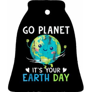 Go Planet It's Your Earth Day Ceramic Bell Ornament