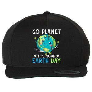 Go Planet It's Your Earth Day Wool Snapback Cap