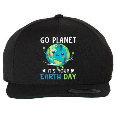 Go Planet It's Your Earth Day Wool Snapback Cap