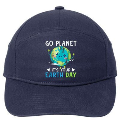 Go Planet It's Your Earth Day 7-Panel Snapback Hat