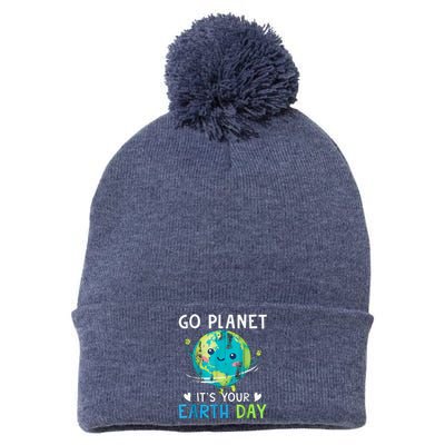 Go Planet It's Your Earth Day Pom Pom 12in Knit Beanie