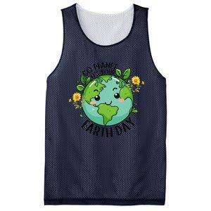 Go Planet Its Your Earth Day 2024 Teacher Cute Earth Mesh Reversible Basketball Jersey Tank