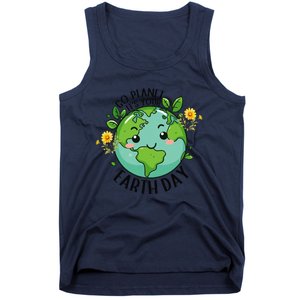 Go Planet Its Your Earth Day 2024 Teacher Cute Earth Tank Top