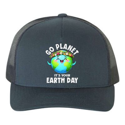 Go Planet ItS Your Earth Day Cute Earth Yupoong Adult 5-Panel Trucker Hat