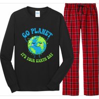 Go Planet It's Your Earth Day Environment Funny Long Sleeve Pajama Set