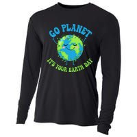 Go Planet It's Your Earth Day Environment Funny Cooling Performance Long Sleeve Crew