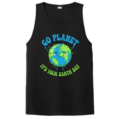 Go Planet It's Your Earth Day Environment Funny PosiCharge Competitor Tank